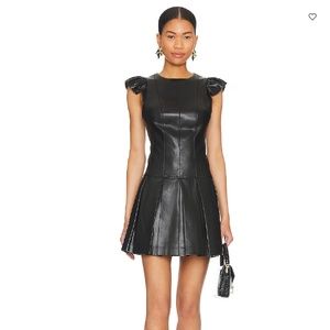 Alice and Olivia Riss Pleated Dress